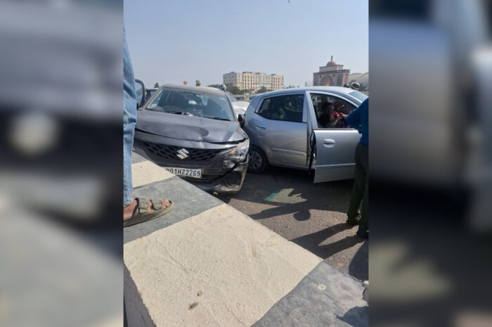 पटना के मरीन ड्राइव पर भीषण सड़क हादसा, 5 गाड़ियां टकराईं, कई घायल