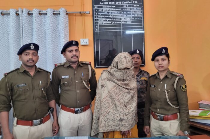 समस्तीपुर तनिष्क चोरी: 3 लाख की चेन के साथ महिला गिरफ्तार, भेजा गया जेल